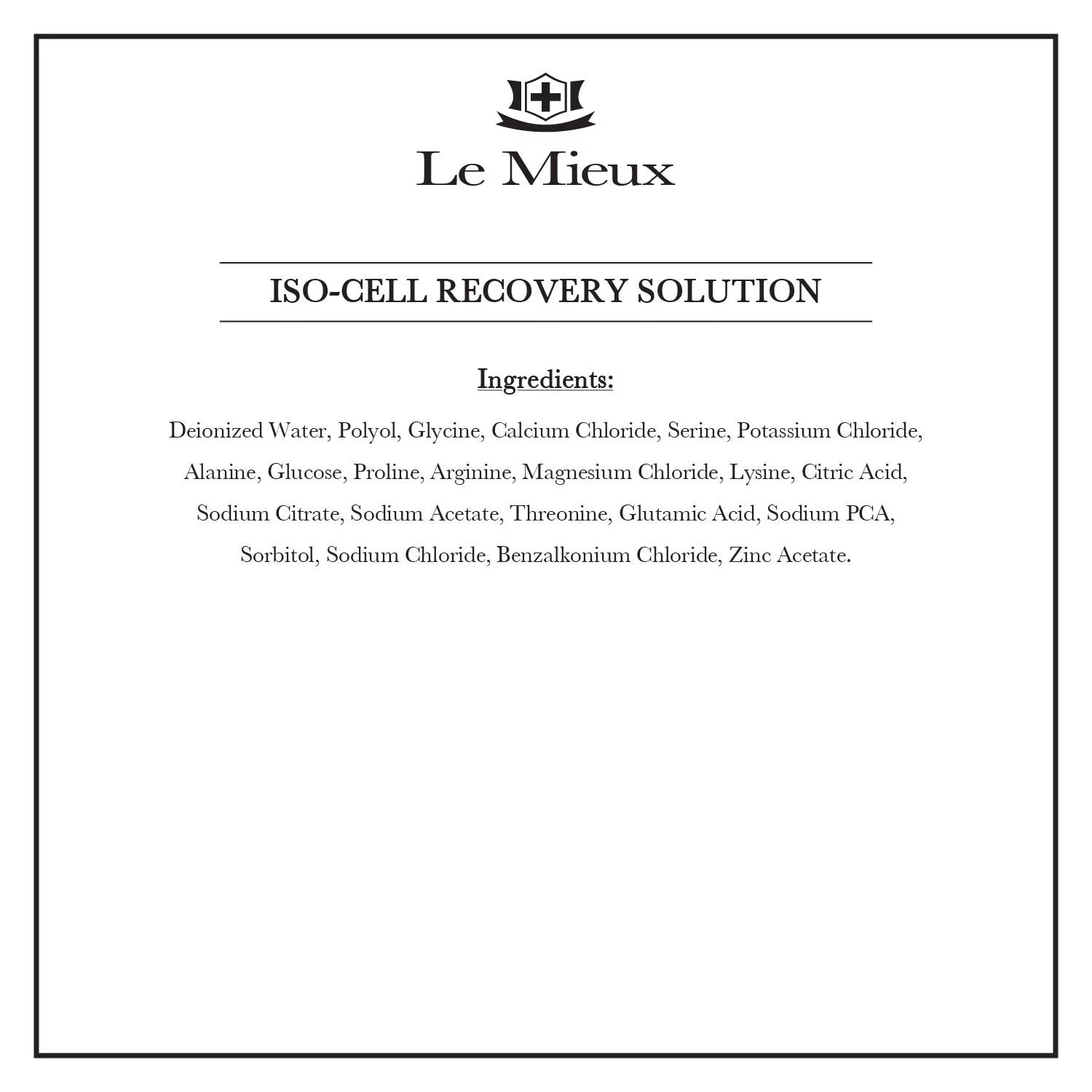 6.0 ounce recovery solution A828724