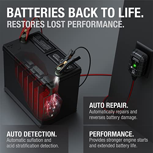 1A 6V/12V Smart Battery Charger for Lead-Acid & Lithium Batteries O9250