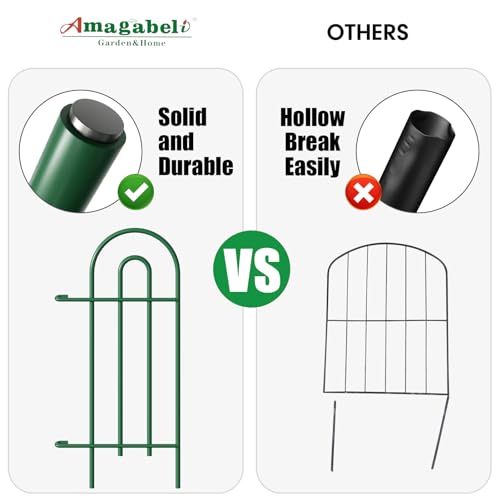 35 panels No Dig Metal Garden Fence 18in(H)×50ft(L) Q4372