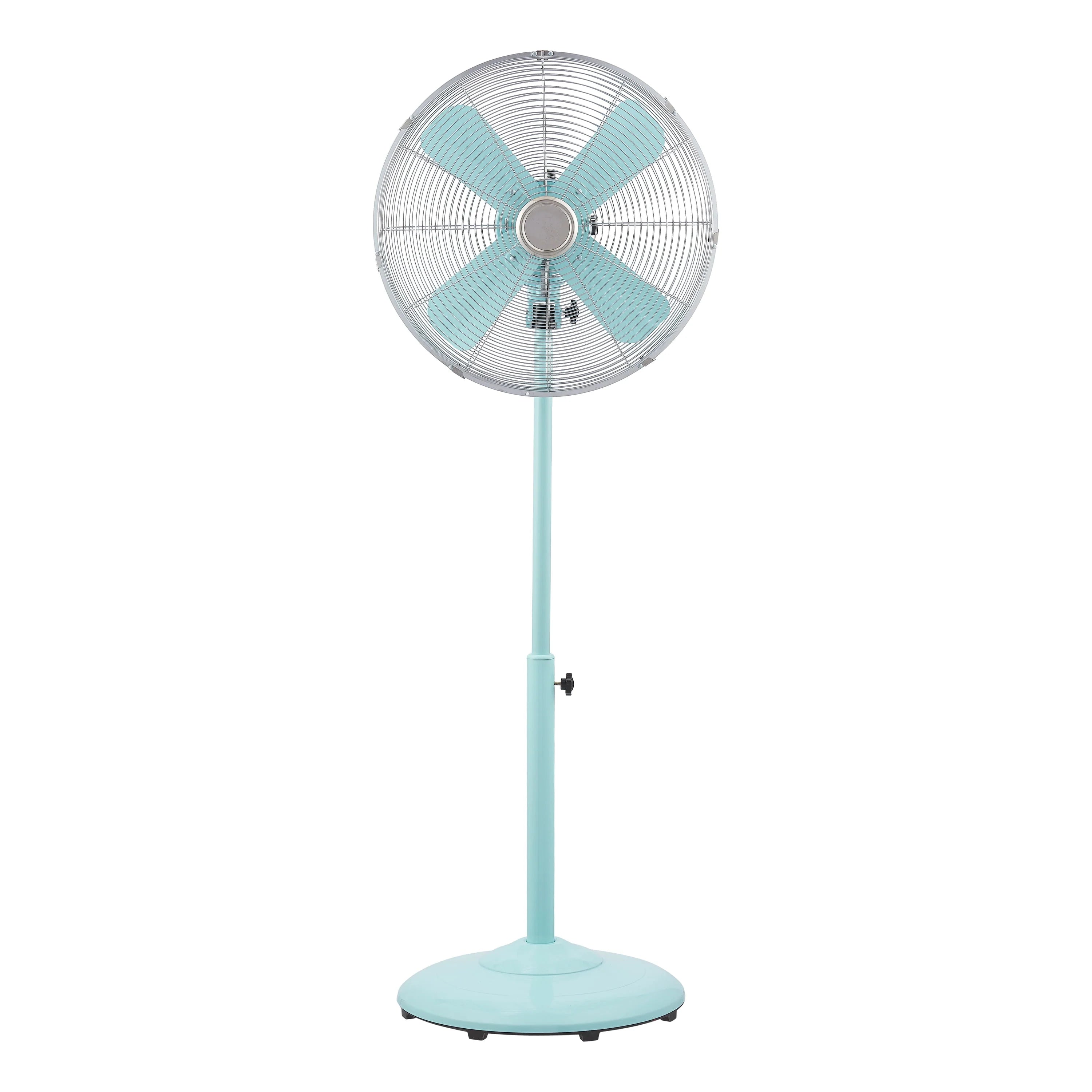 16 inch Adjustable Height Oscillating 3-Speed Metal Stand Fan in Red Z984