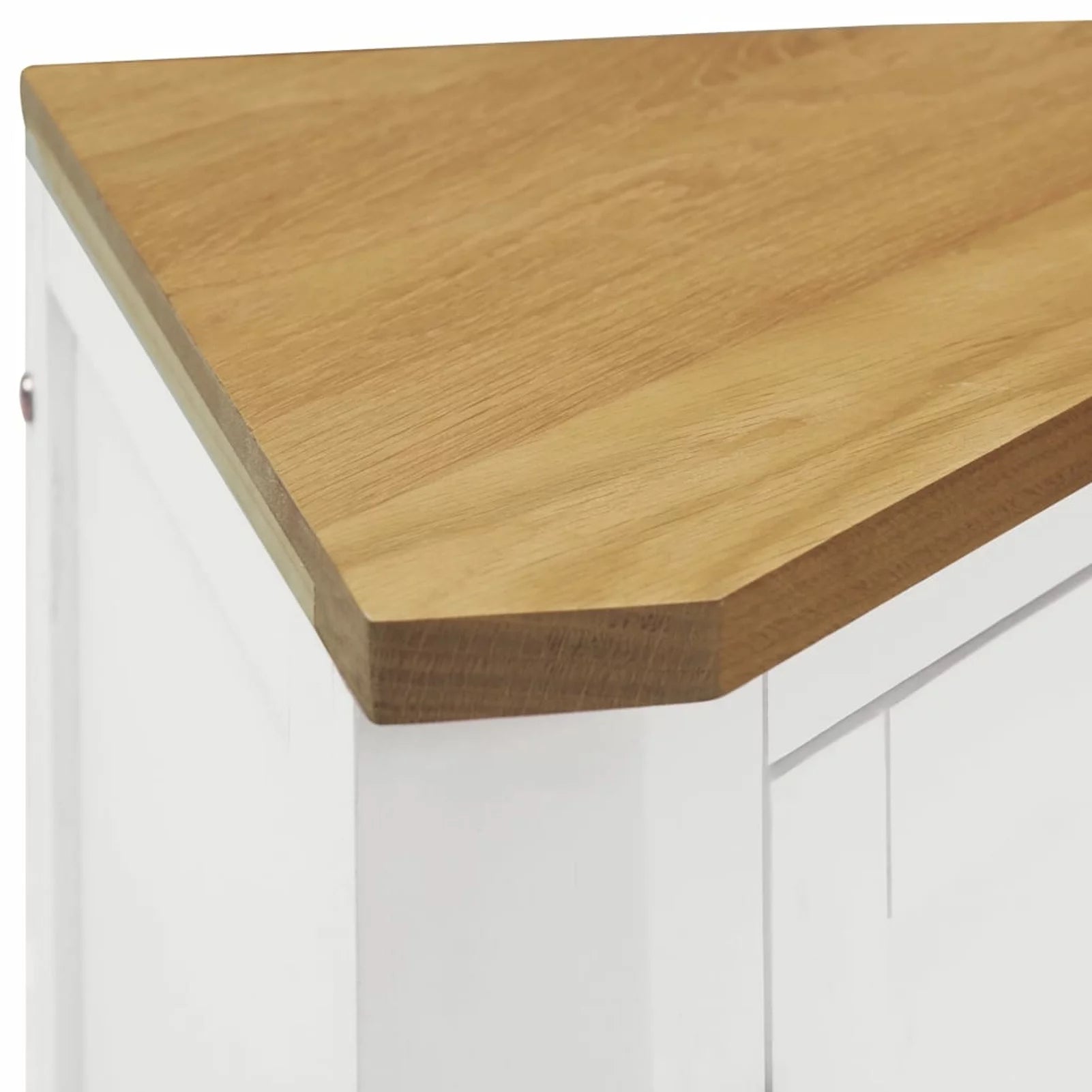 Solid Oak Wood Corner Cabinet 23.2"x17.7"x31.5" U118