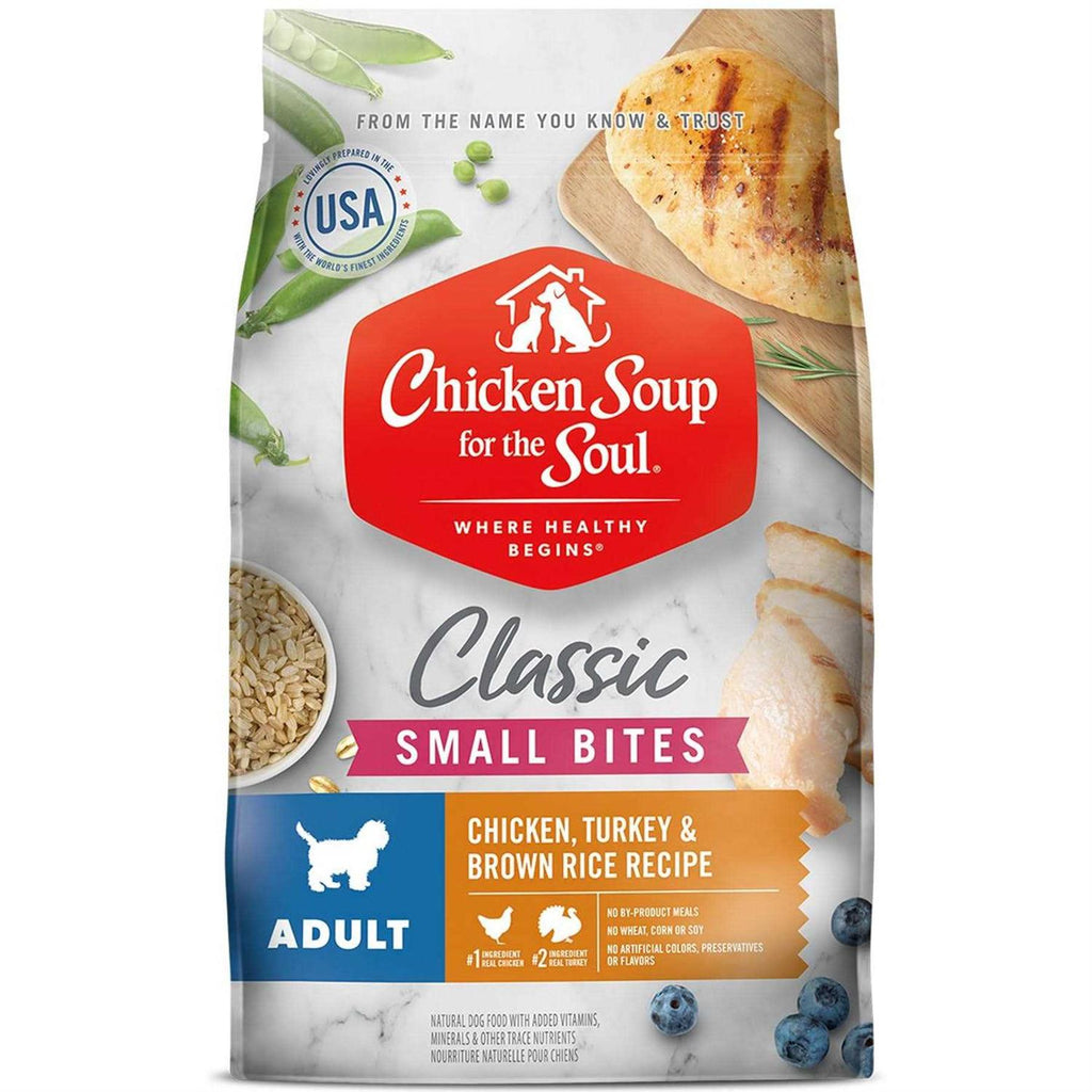 Chicken Turkey & Brown Rice Recipe Small Bites Dry Dog Food D47147