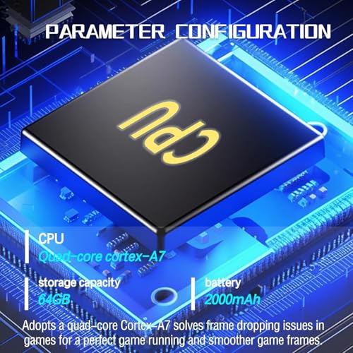 Retro Handheld Video Game Console with 4.3" IPS Screen, 64GB V173
