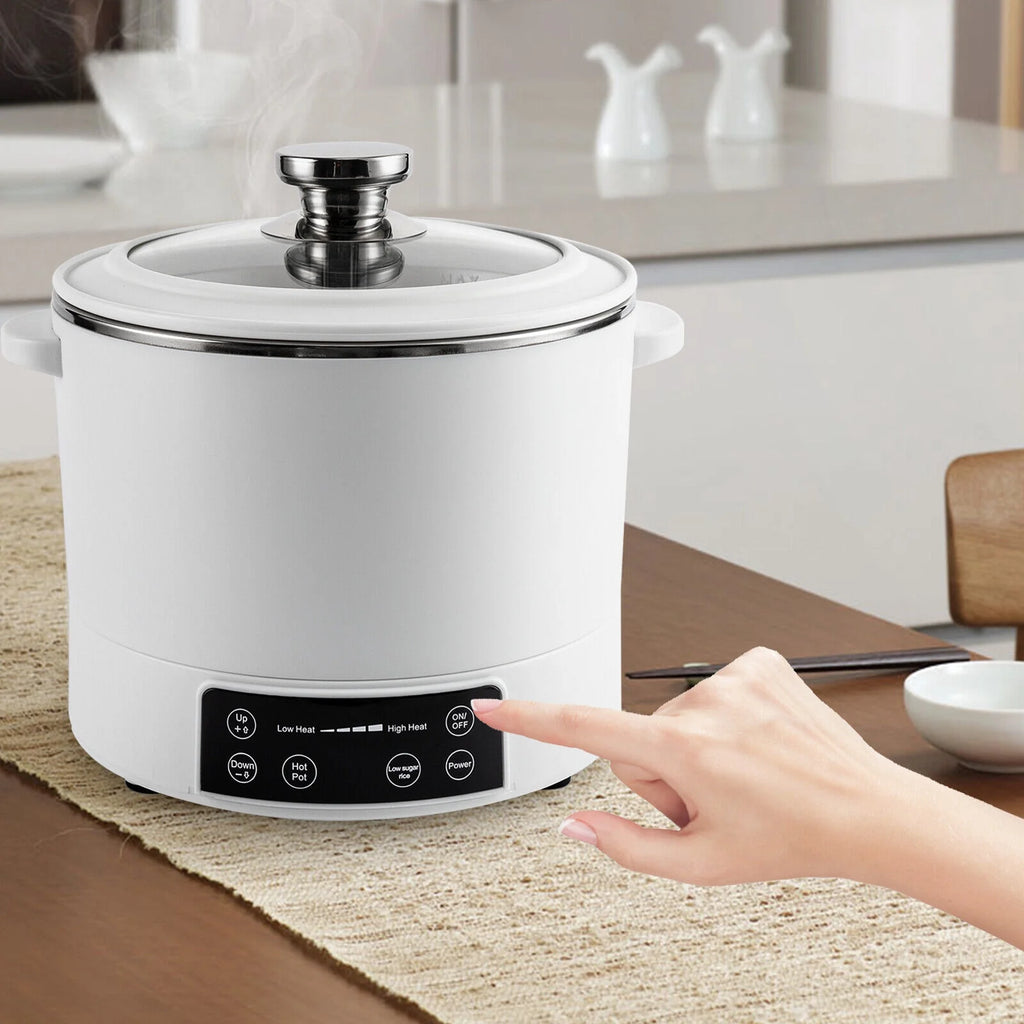 3L Electric Hot Pot with Steamer Nonstick Coating O7003