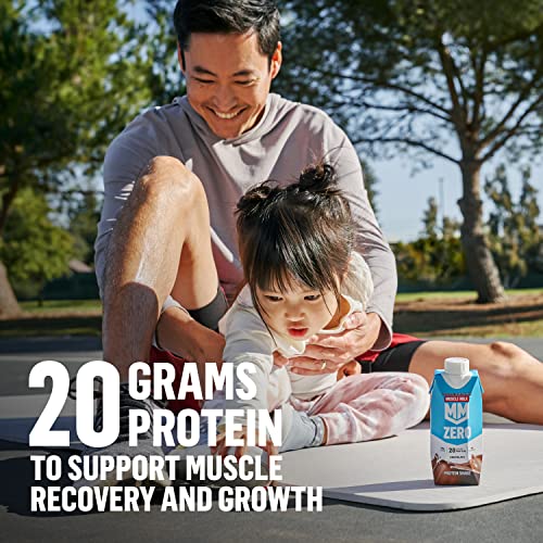 Chocolate Protein Shake, 20g Protein, Zero Sugar, 11.16 Fl Oz (Pack of 12) N885116