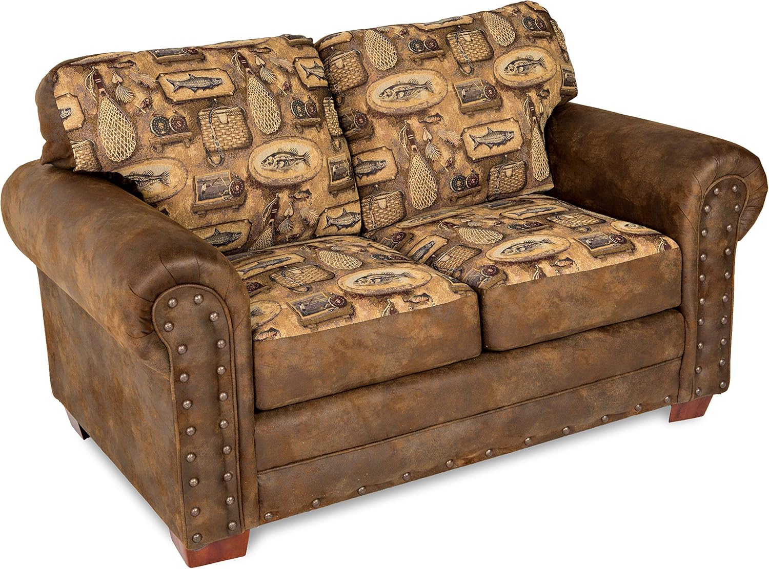 Brown Loveseat R256040