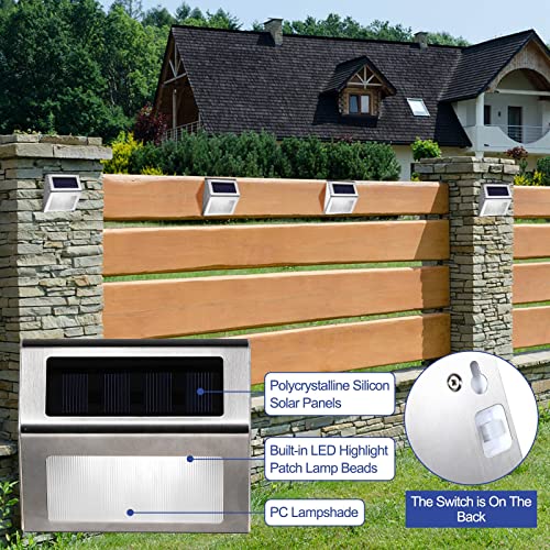 48 Pack Solar Step Lights Cool White Q617