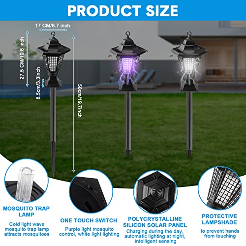 4 Pack Solar Powered Mosquito Zapper C4750