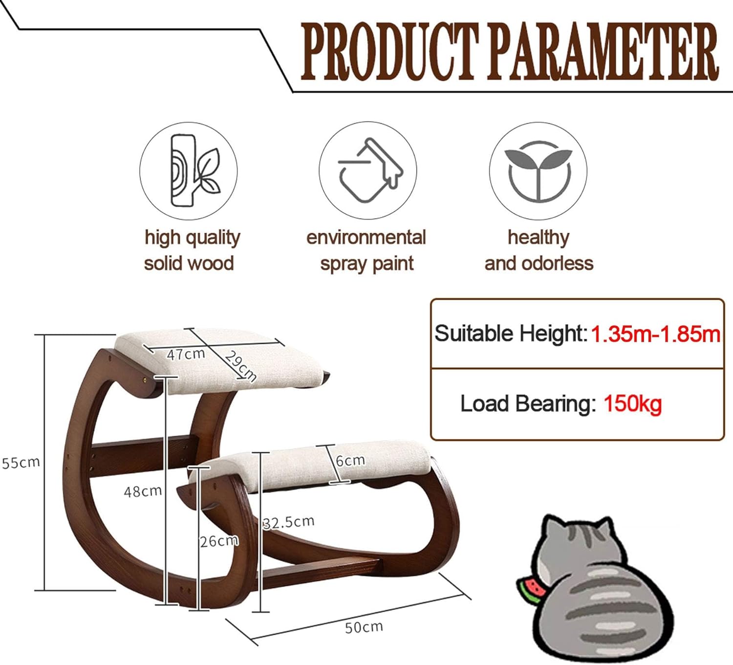 Ergonomic Kneeling Chair P934
