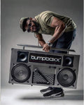Blue Retro Bluetooth Boombox Speaker X440178