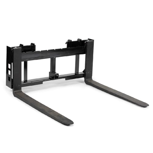 45" Skid Steer Pallet Fork Frame Attachment, 36" Fork Blades, 4,000 LB V356