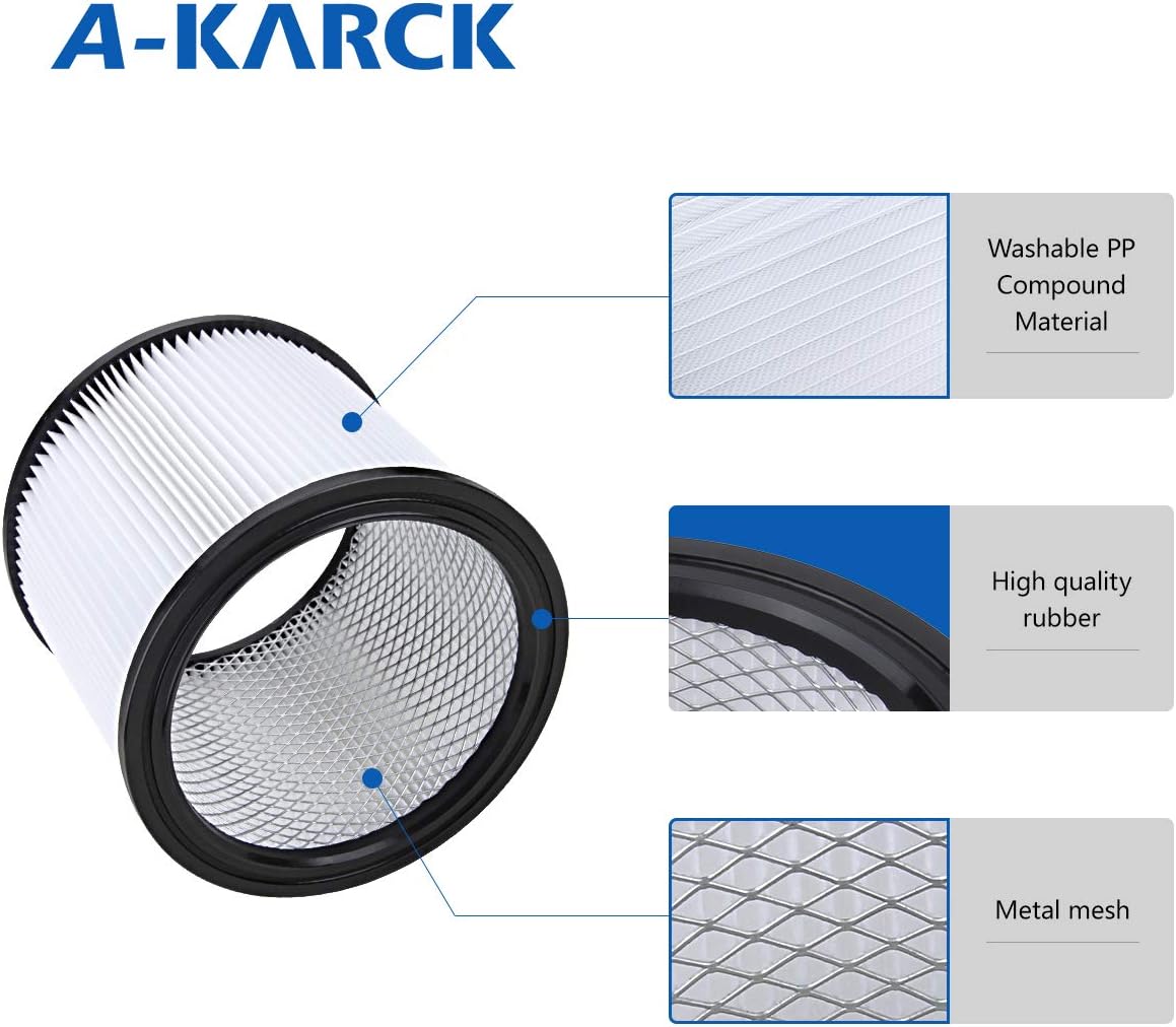 2 Pack Cartridge Filter for Shop Vac V2602