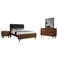 Dark Walnut Eastern King Bed 4-Piece Set X549009