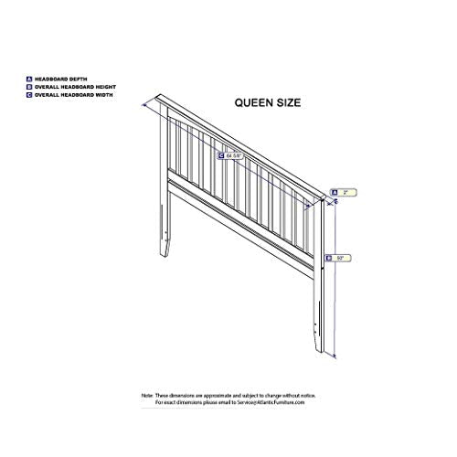 Full Size Headboard with Attachable Charger in Walnut B238554
