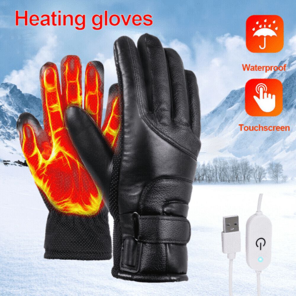 USB 3 Mode Heated Thermal Waterproof Touchscreen Gloves X33453