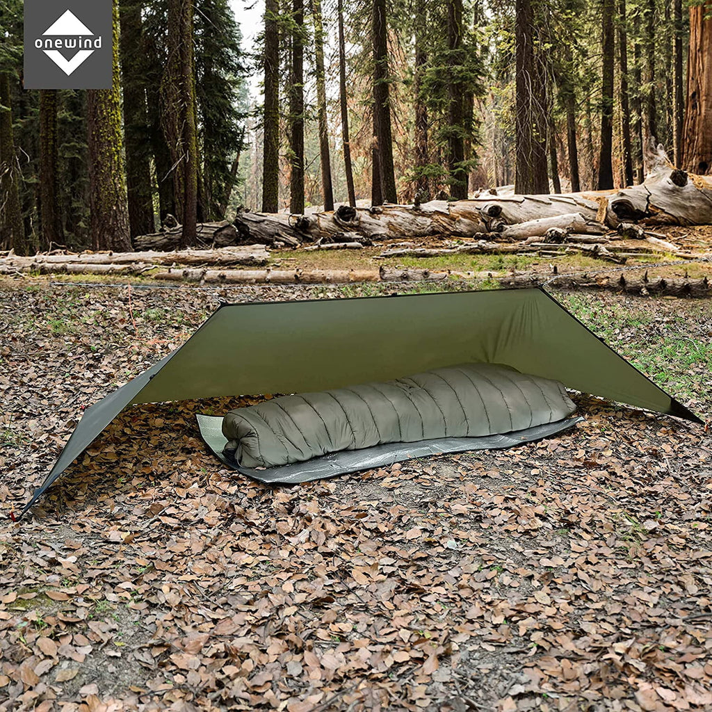 Camping Tarp Set with Ripstop Silnylon Silicone PU Coating W8069