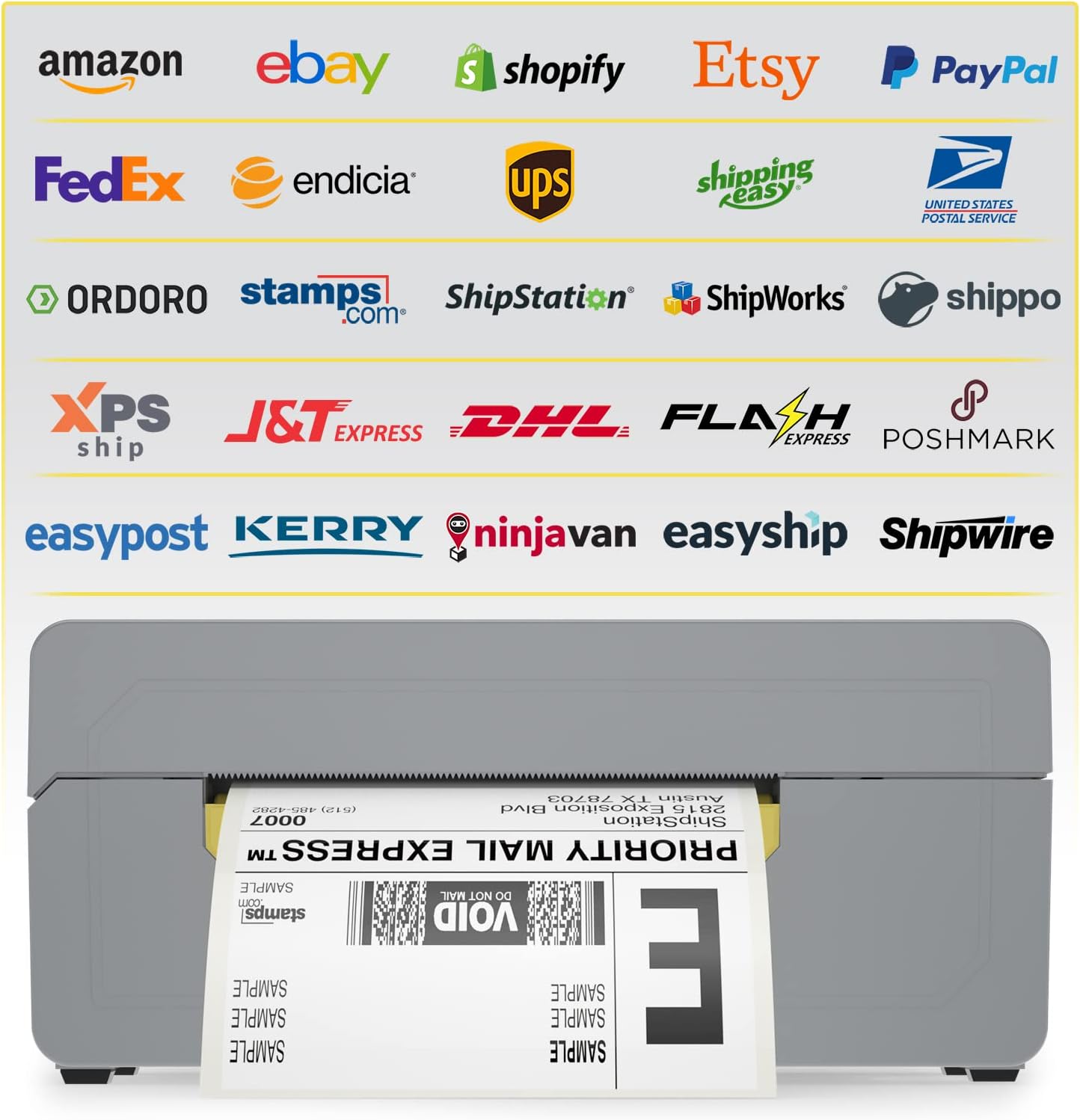 Wireless Bluetooth Thermal Label Printer 4x6 A124372