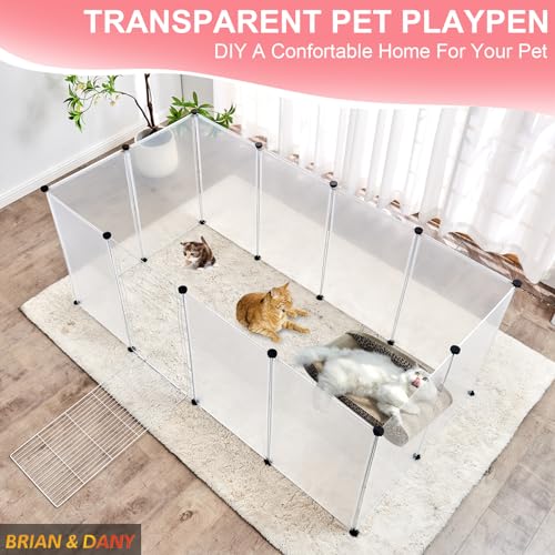 28 Panel Plastic Pet Playpen, Smoke, 13.8 X 13.8 inches Z199993
