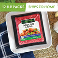 Grass Fed Free Range Ground Lamb, Twelve 1 lb Packages M86699