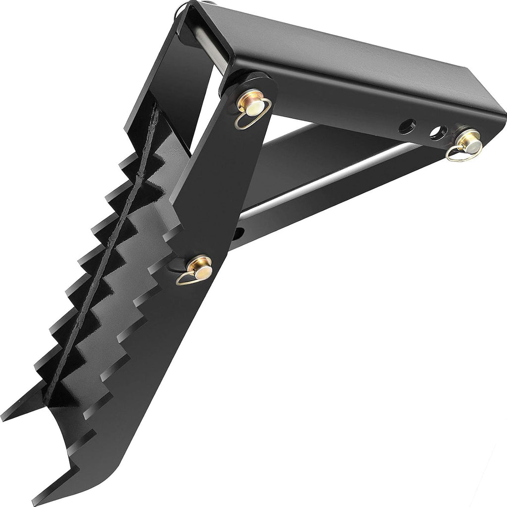 24 Backhoe Thumb, 1/2 Steel Thickness Black Steel Weld On Thumb Attachments with 12mm Bolt-On Design U741878