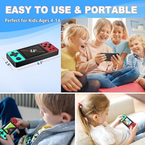 Blue-Red 3.0" IPS Screen Handheld Games Player N790889