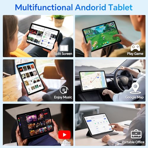 Blue 10 inch Android Tablet with 4GB RAM 64GB ROM R779