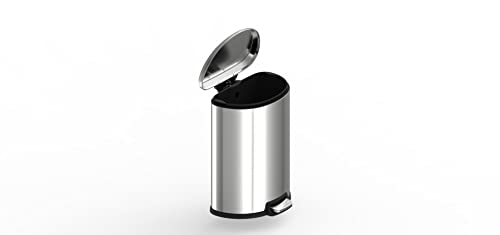 13.2 Gal Stainless Steel Step-on Trashcan A129