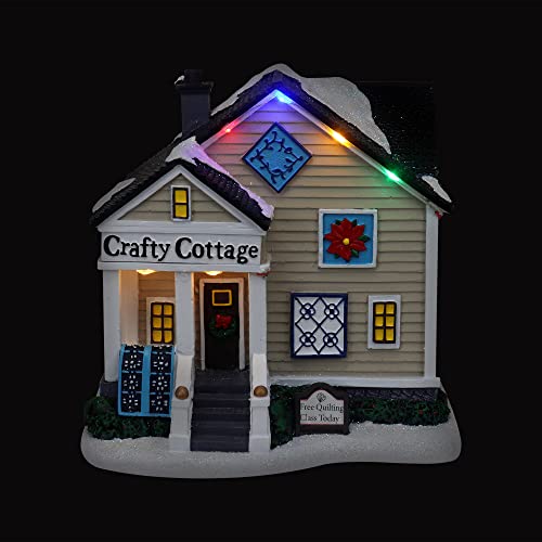 Lighted Musical Snow Village Collectible Building Houses T414