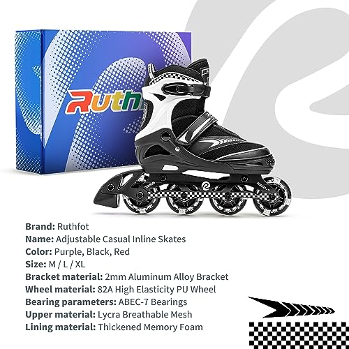 Adjustable Inline Skates with Full Light Up Wheels L723372