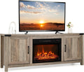 Electric Fireplace TV Stand with Storage Cabinets F5922