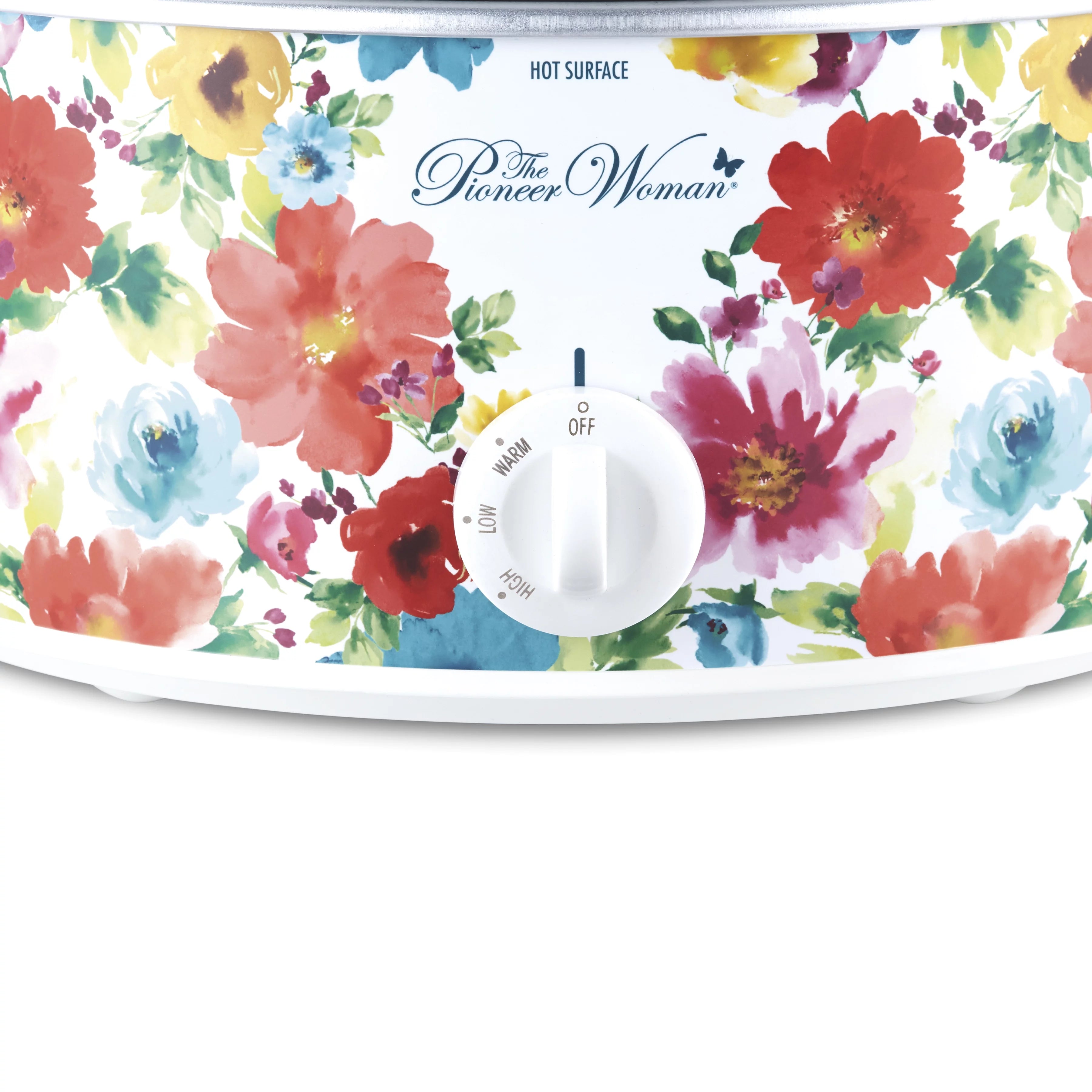 Portable Slow Cooker, 6 Quart, Removable Crock, Breezy Blossom F435696