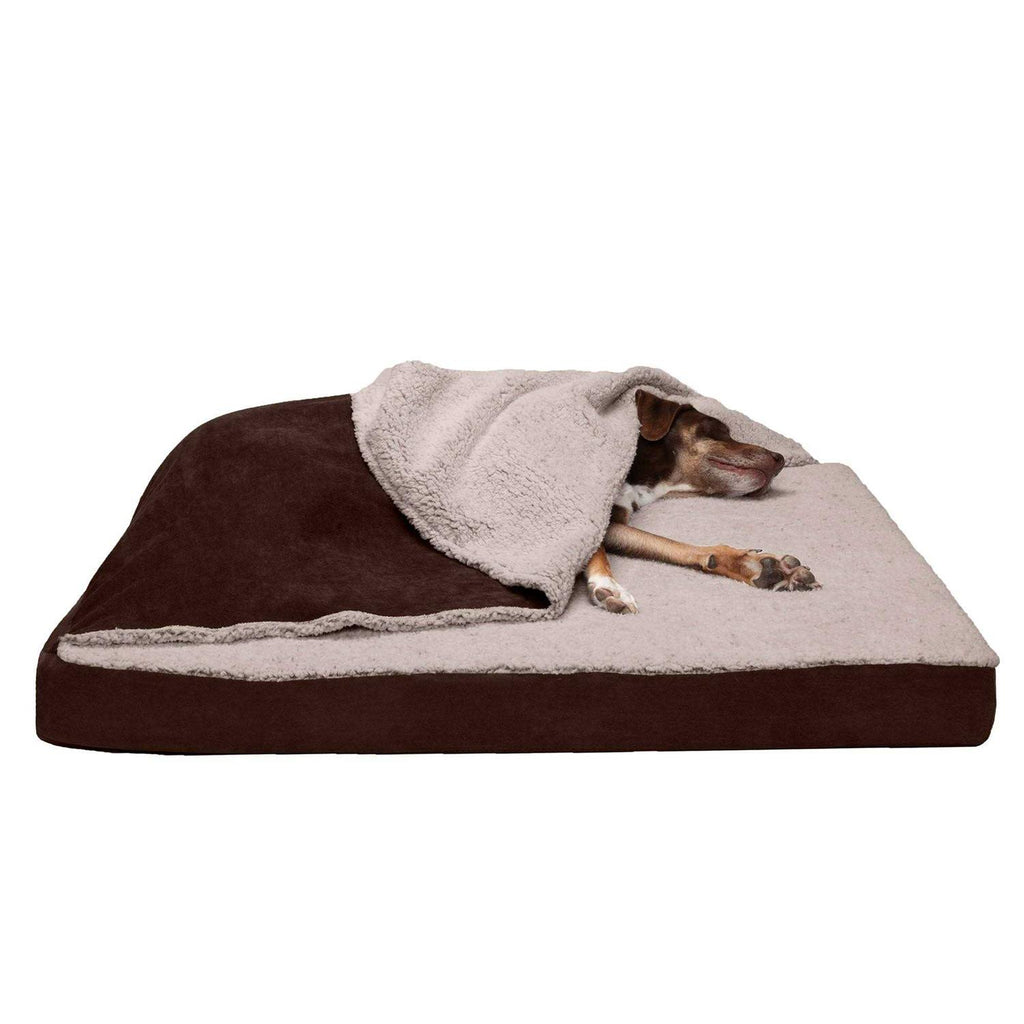 Berber & Suede Blanket Top Dog Bed P956188