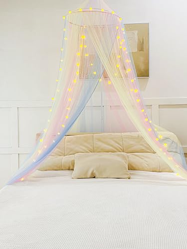 White Dome Mosquito Net Bed Canopy for King Full Queen Size C75119