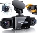 Dash Cam 3 Channel 1080P with 8 IR Lamps Night Vision Z235