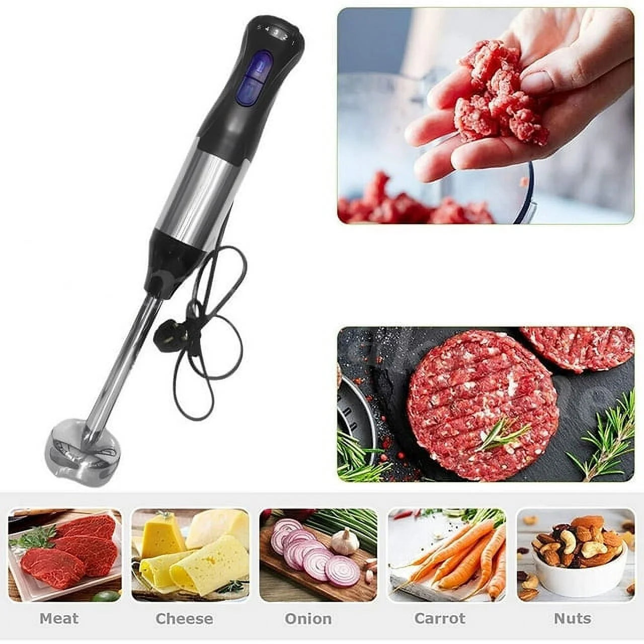 1000W 4-in-1 5-Speed Immersion Hand Blender P436655