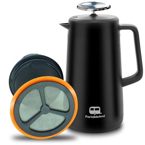 34oz Double Vacuum Insulation Stainless Steel French Press Coffee Maker K78650