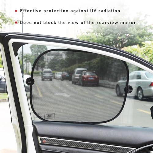 Car Window Shade, 20"×40" Rear Window Shade with Suction Cups A6514