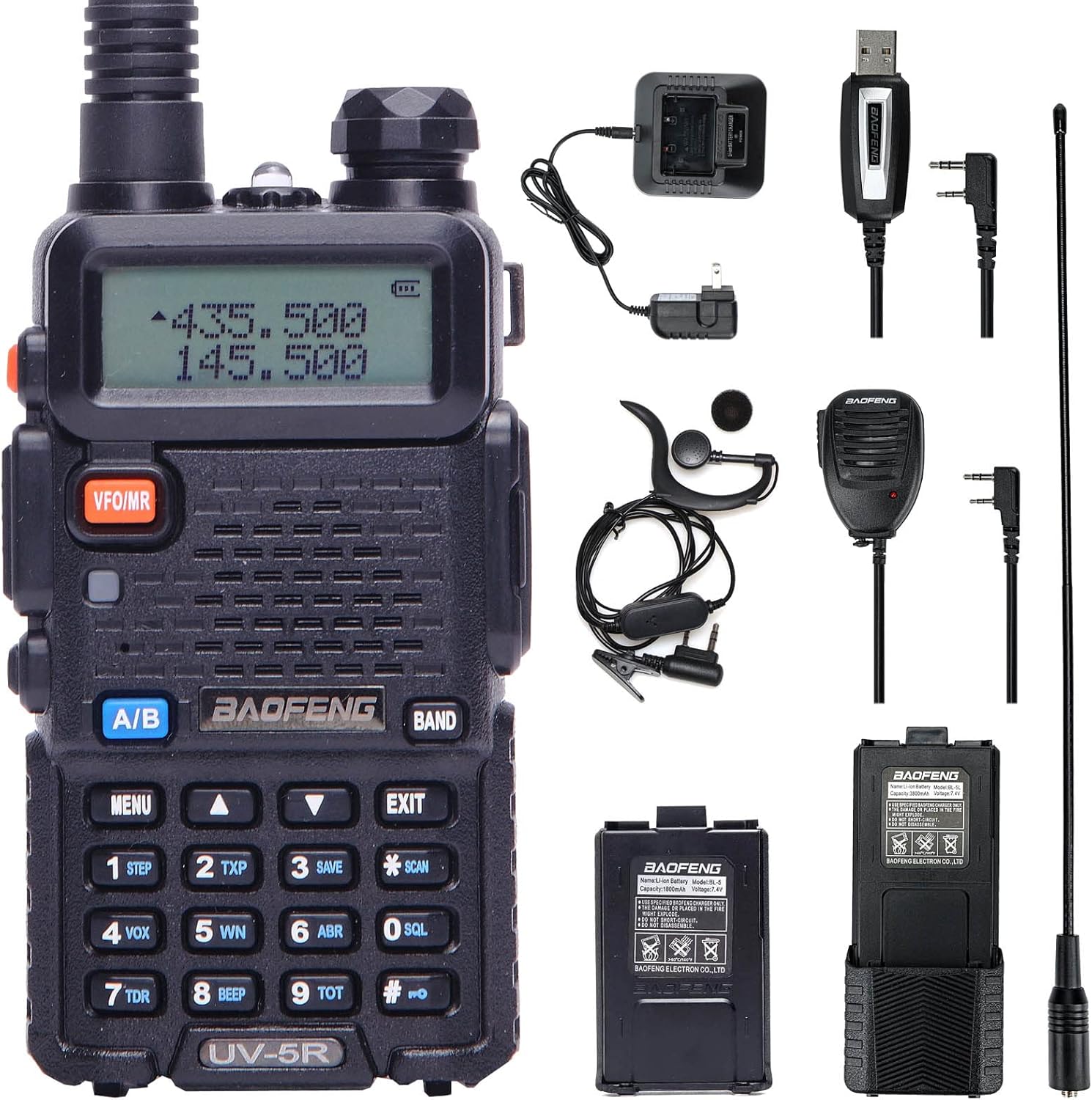 8 Watt Dual Band Portable Radio with 3800mAh Battery P510