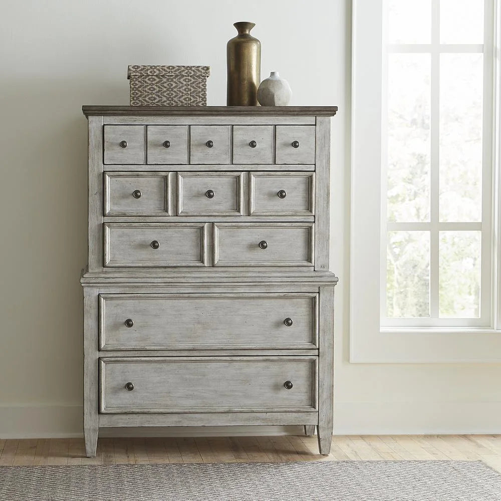 White 5 Drawer Chest K1739