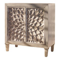 Distressed Brown 2 Door Wooden Accent Cabinet S25013