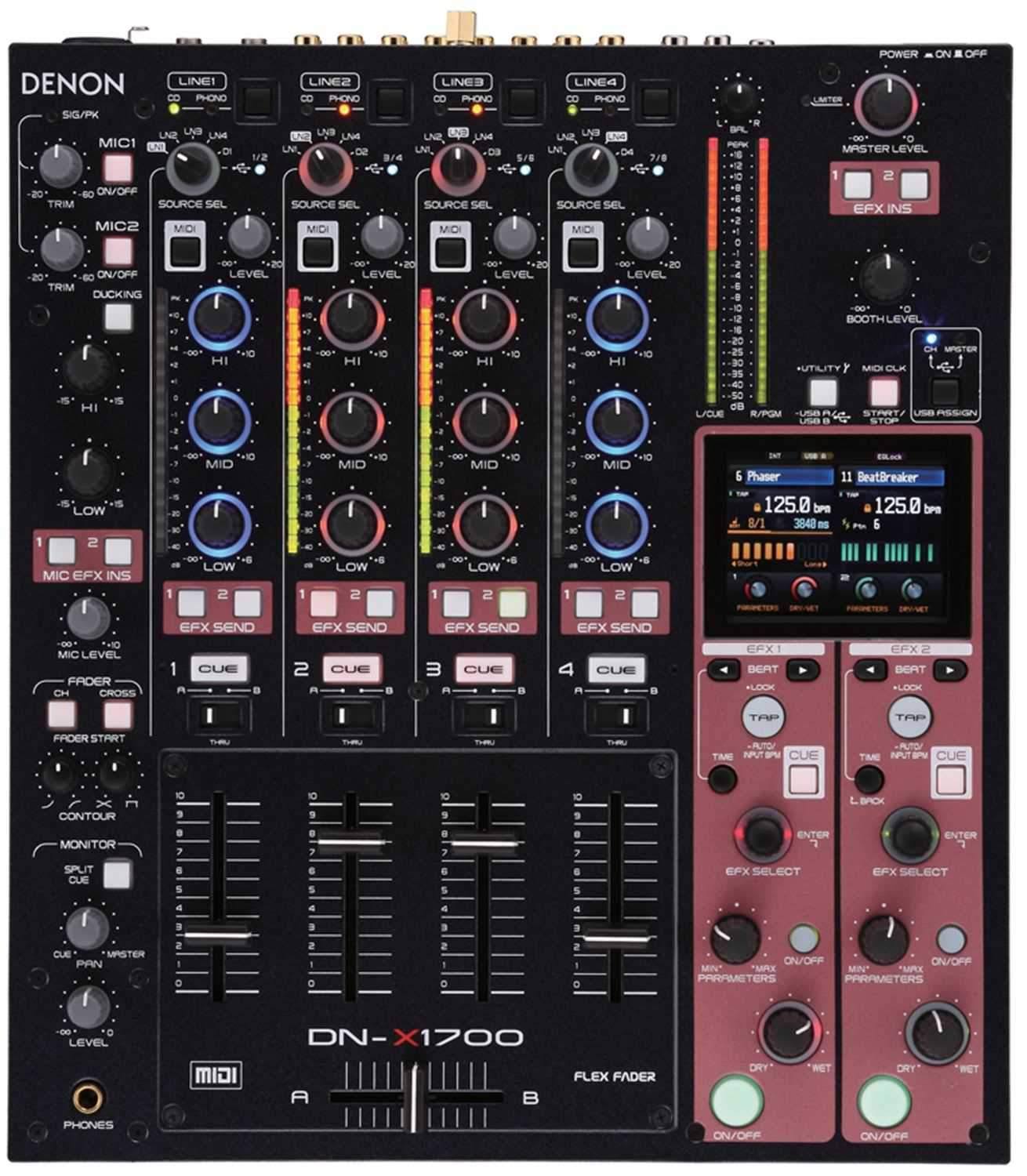 4-Channel Digital DJ Mixer M241