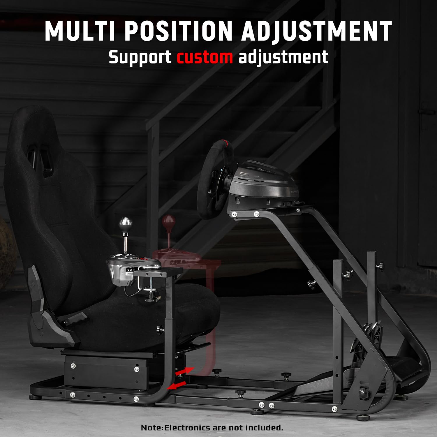 Racing Simulator Cockpit with Ergonomic Gaming Seat I559092