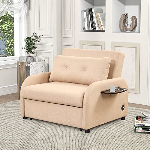Teal 3-in-1 Single Sofa Bed Sleeper Chair Y257