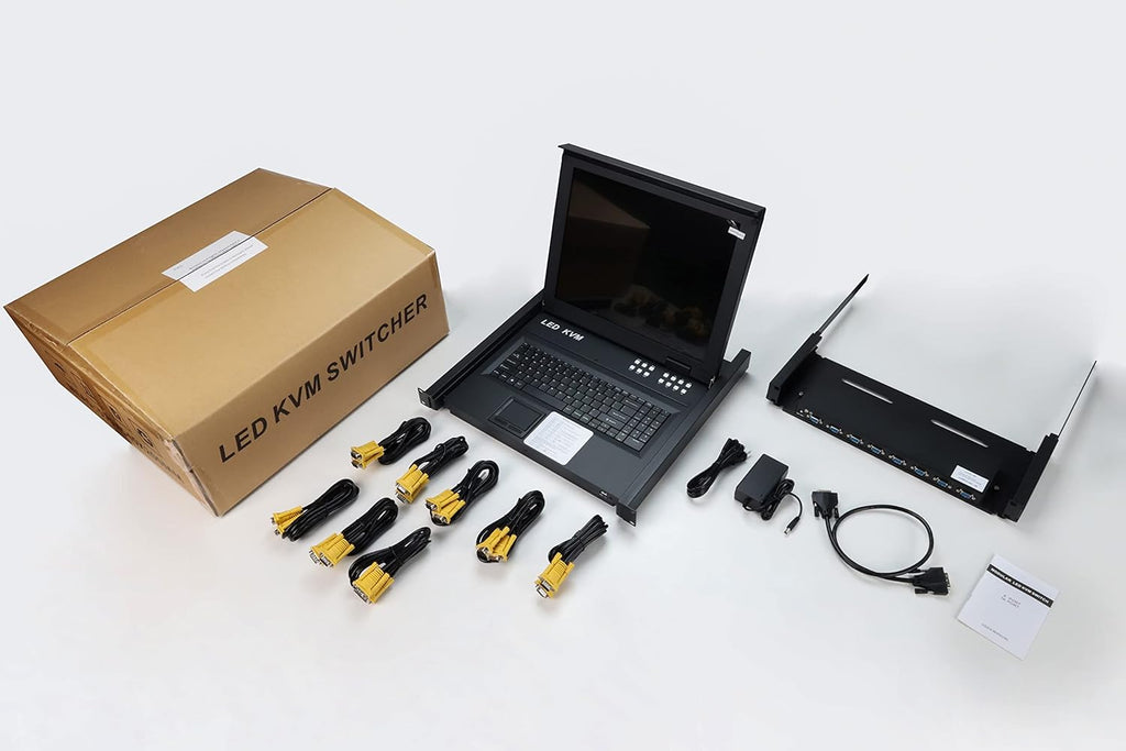 8 Port KVM Switch 1U Rack Mount with 17'' LCD Monitor D79000
