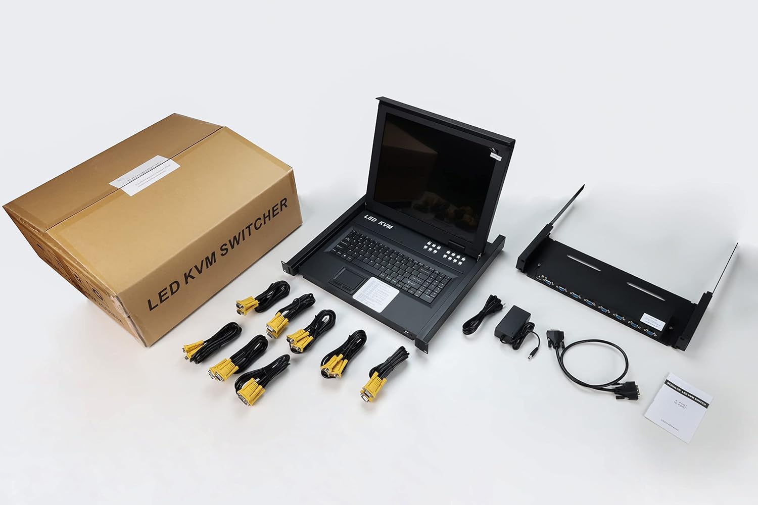 8 Port KVM Switch 1U Rack Mount with 17'' LCD Monitor D79000