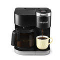 Black Single Serve & Carafe Coffee Maker with 60oz Reservoir P962971