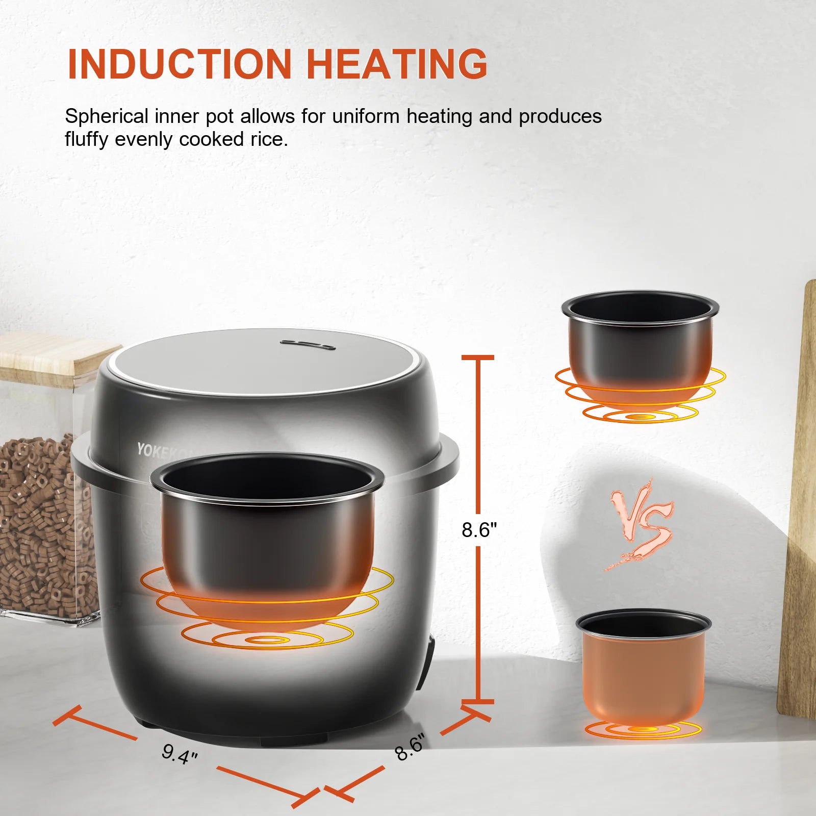 Black 3 Cup Rice Cooker with Steamer Z213