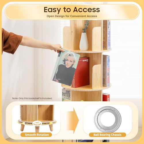 360 Display 4 Tier Wood Bookcase R9653