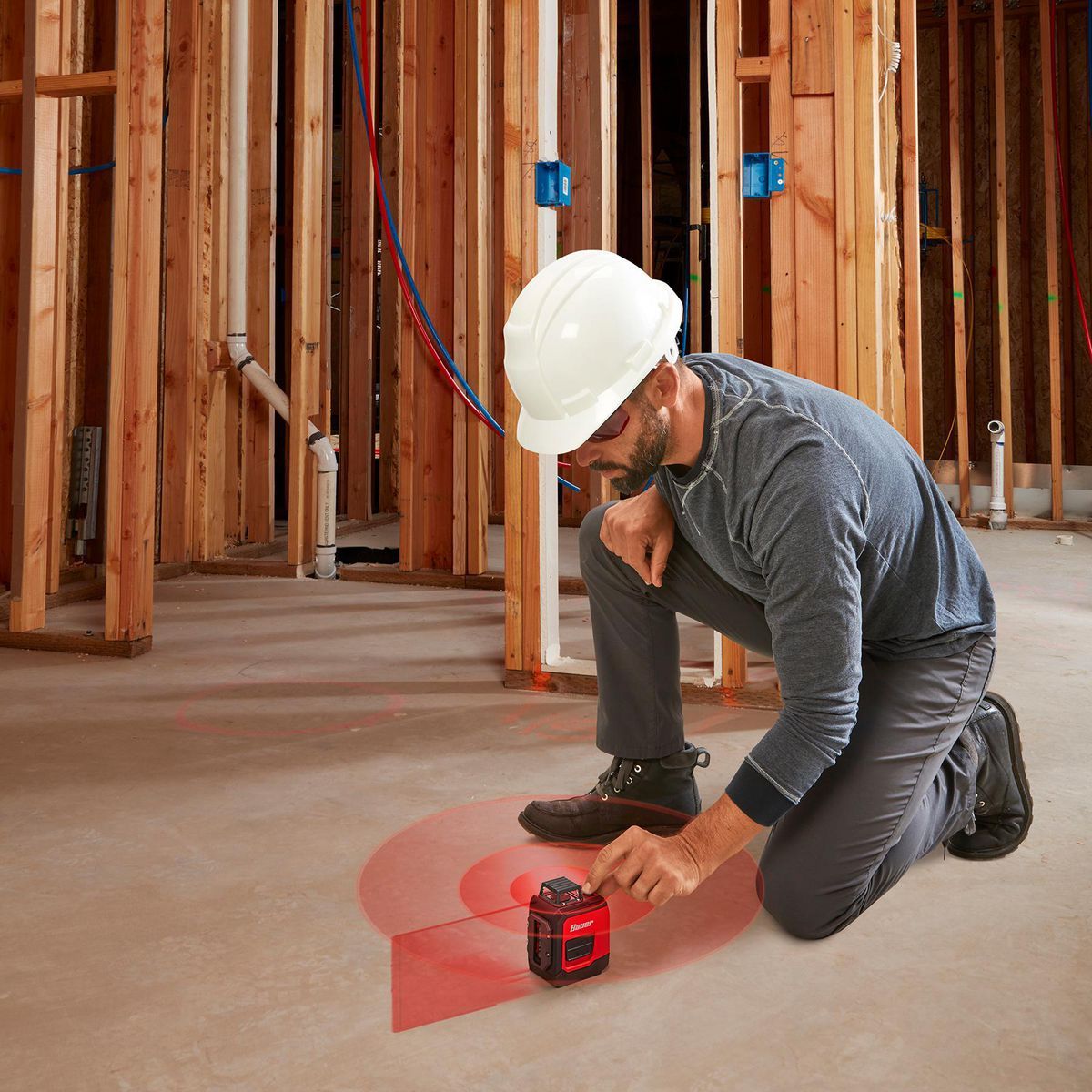 50 ft. Self-Leveling Cross-Line Laser Level I578
