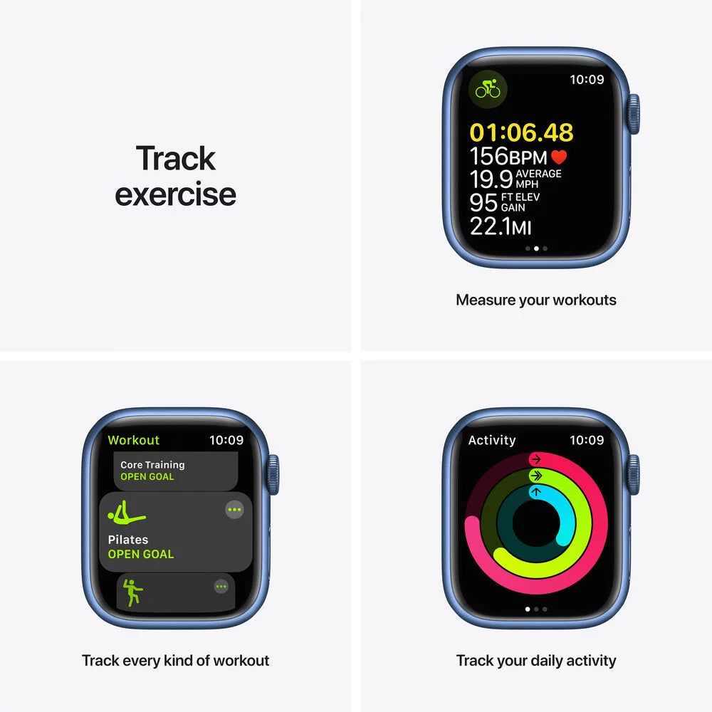 41mm Blue Aluminum Case Apple Watch Series 7 with Sport Band D237